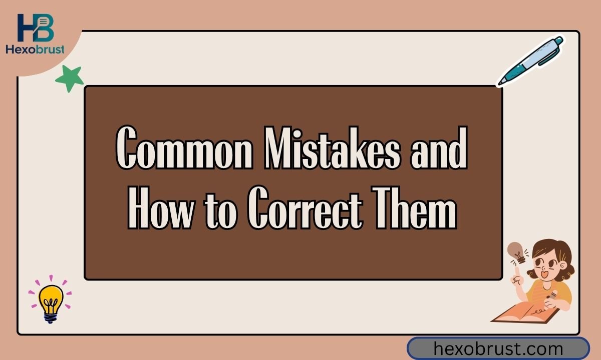 Common Mistakes and How to Correct Them