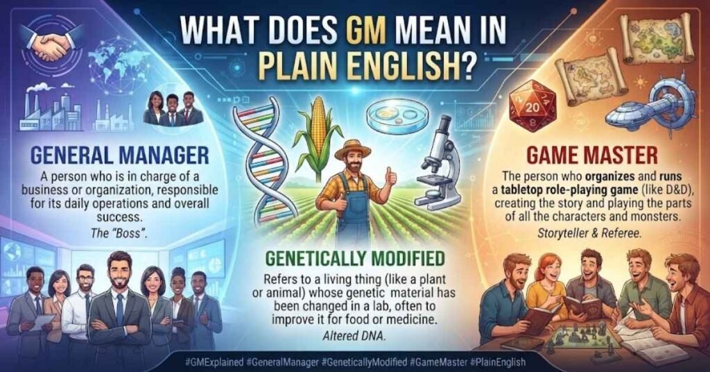 GM Meaning in Plain English