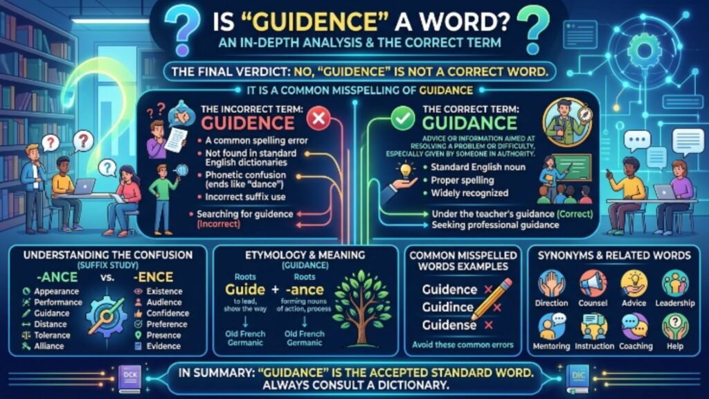 Is Guidence A Word