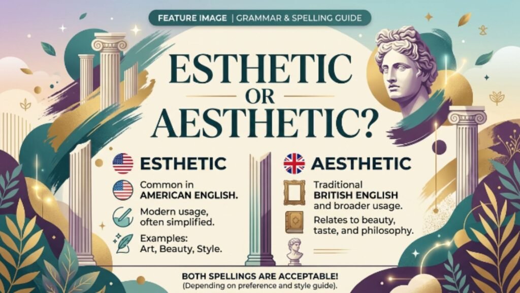 Is It Spelled Esthetic or Aesthetic?