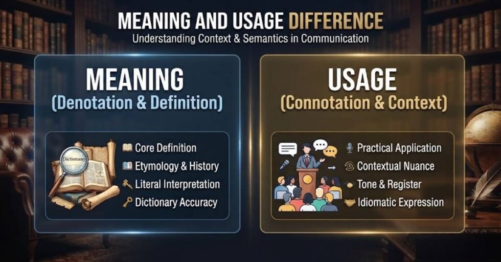 Meaning And Usage Difference