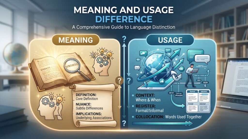 Meaning and Usage Difference