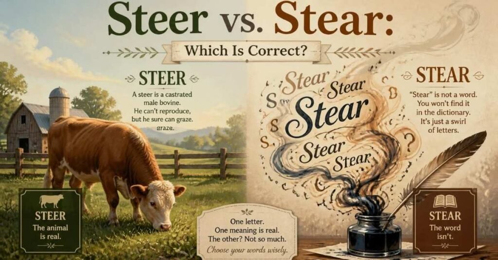 Steer vs. Stear: Which Is Correct?