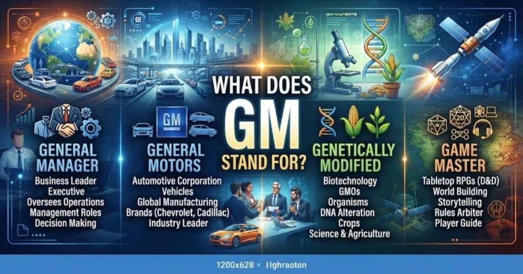 What Does GM Stand For?