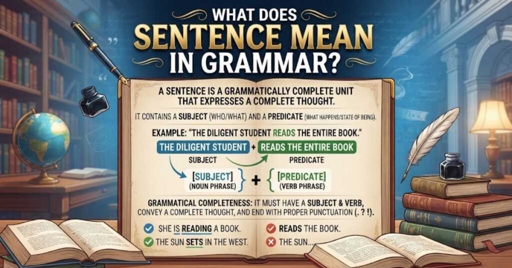 What Does Sentence Mean In Grammar?