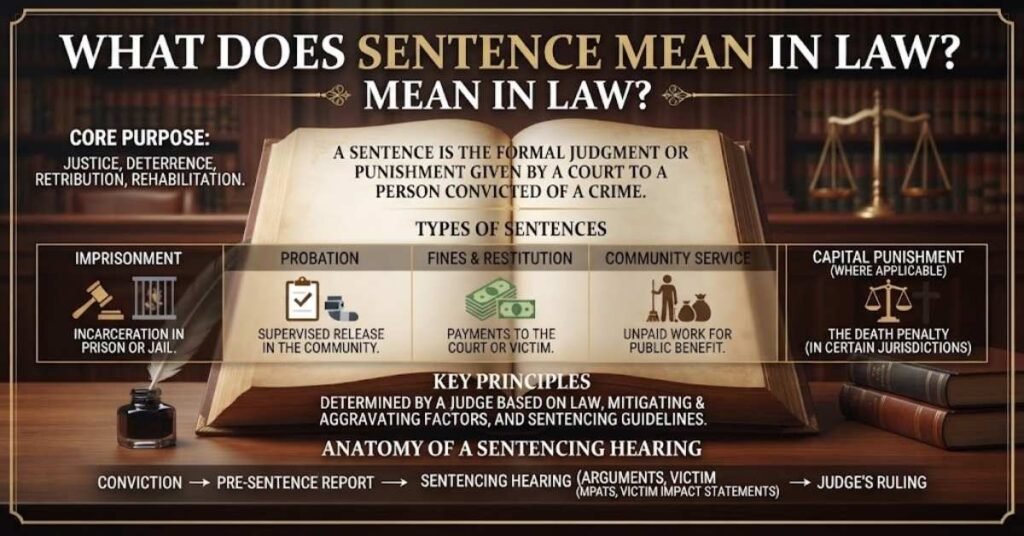 What Does Sentence Mean In Law?