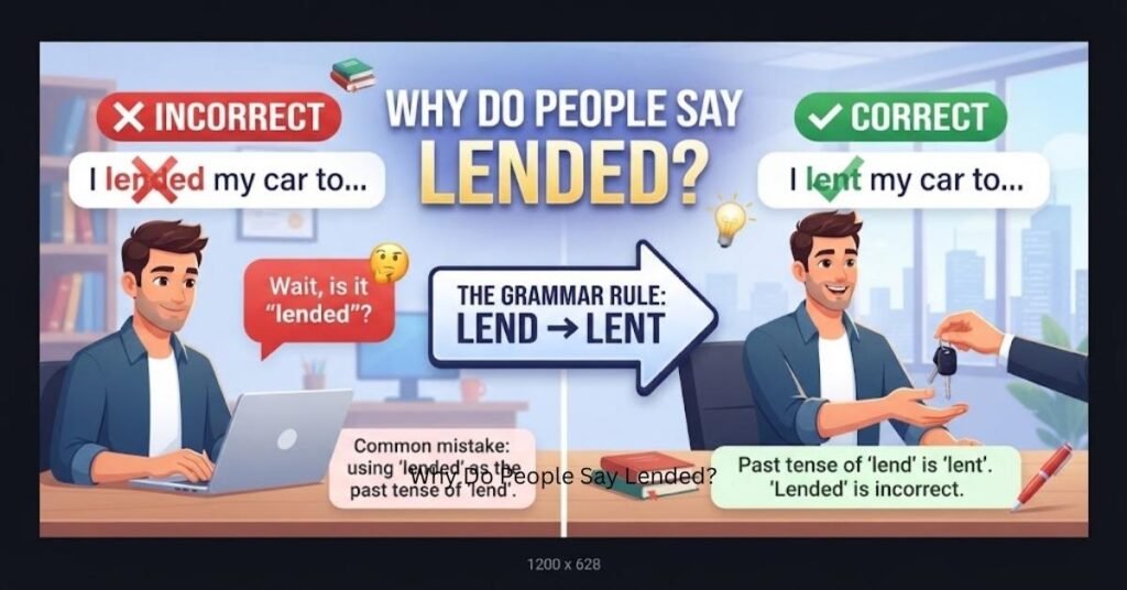 Why Do People Say Lended?