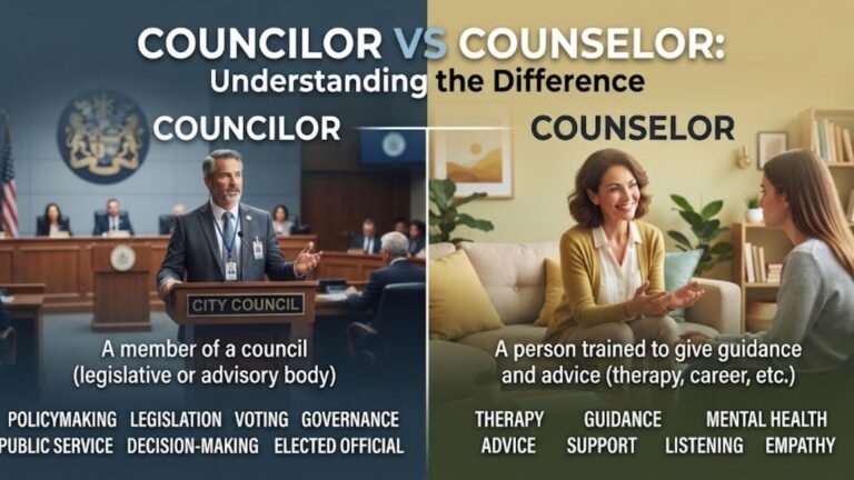 councilor vs counselor