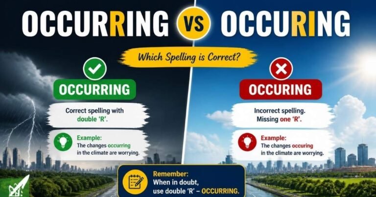 occurring or occuring