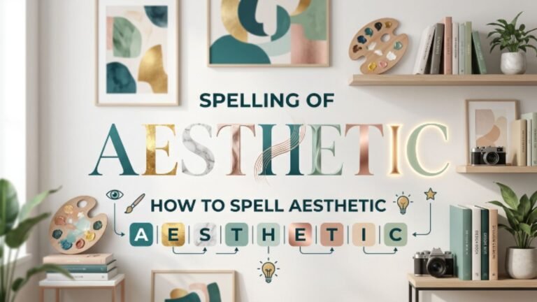 spelling of aesthetic