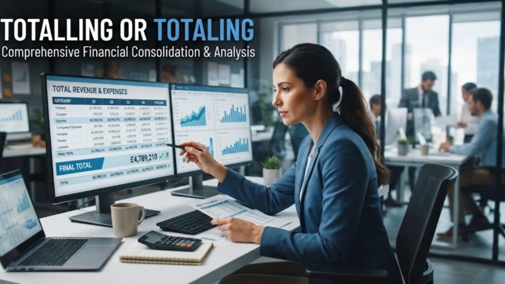 totalling or totaling